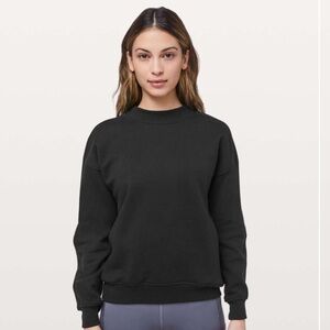 Lululemon Women 6 Sweatshirt Black Chill On Pullover Long Sleeve Crew